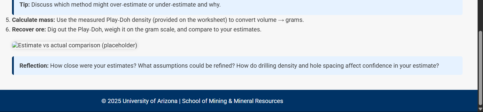 Ore mesh creation (placeholder)